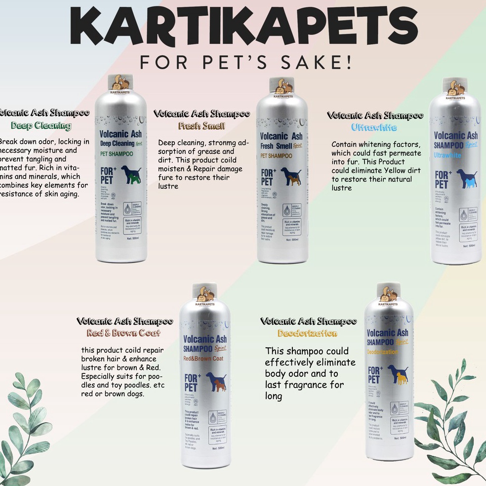Volcanic ash spirit pet shampoo shampoo anjing kucing ART V2B6
