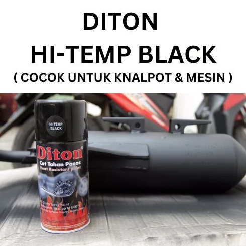 

Cat Semprot DITON HI TEMP BLACK KNALPOT 3ML BLACK DOFF HIGH TEMP ART L3B2