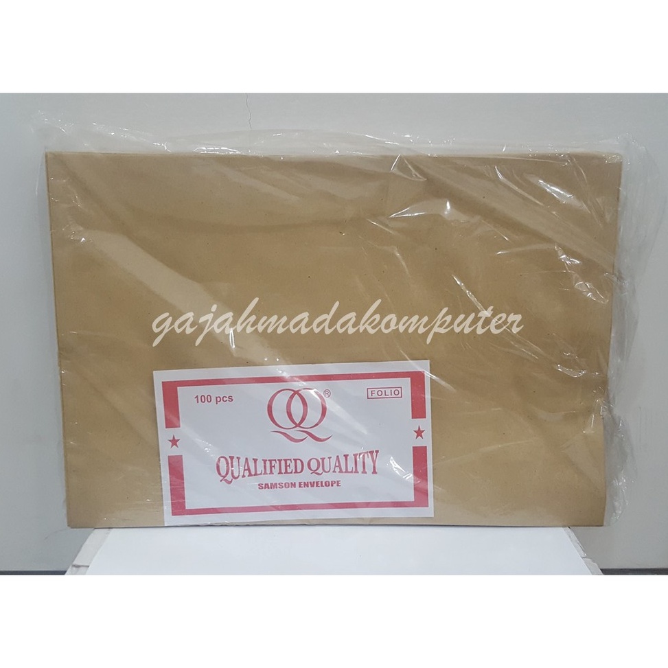 

Amplop Kertas Coklat Samson D merk Premier atau QQ Folio 24 X 35 Cm isi 1pcs ART D6P1