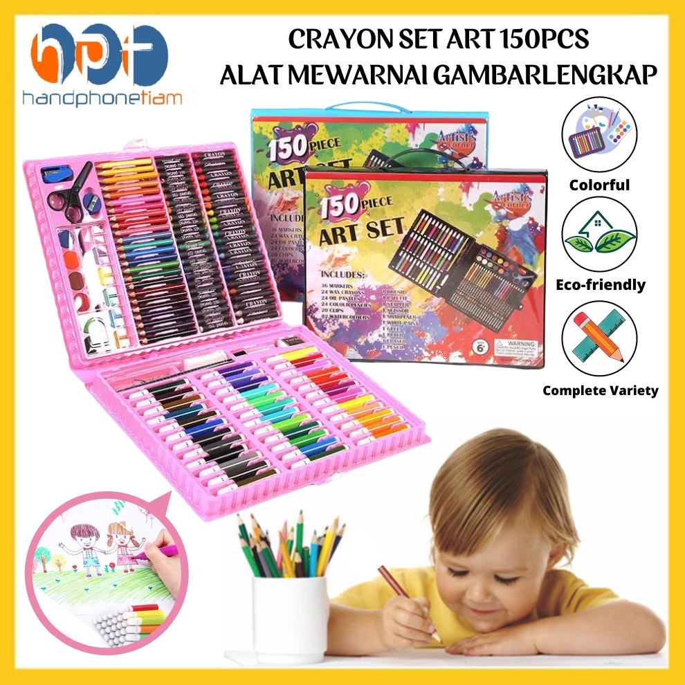 

Crayon Art Set 15 Pcs Pensil Warna Lengkap Alat Mewarnai Gambar Anak Kit Art Supplies Painting Set For Children Krayon Hadiah Edukasi Anak ART E5L1