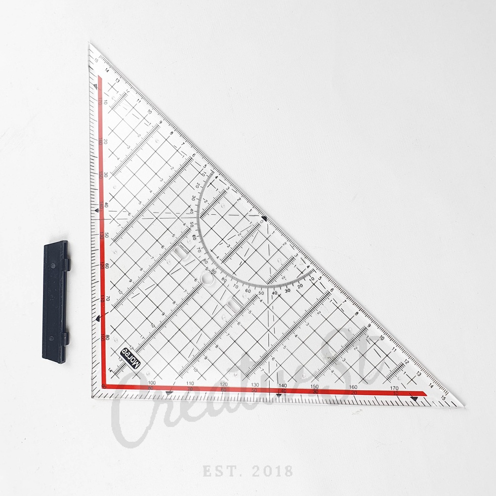

Moree Ruler Penggaris Segitiga Pegangan Arsitek Desain Interior ART K7J7