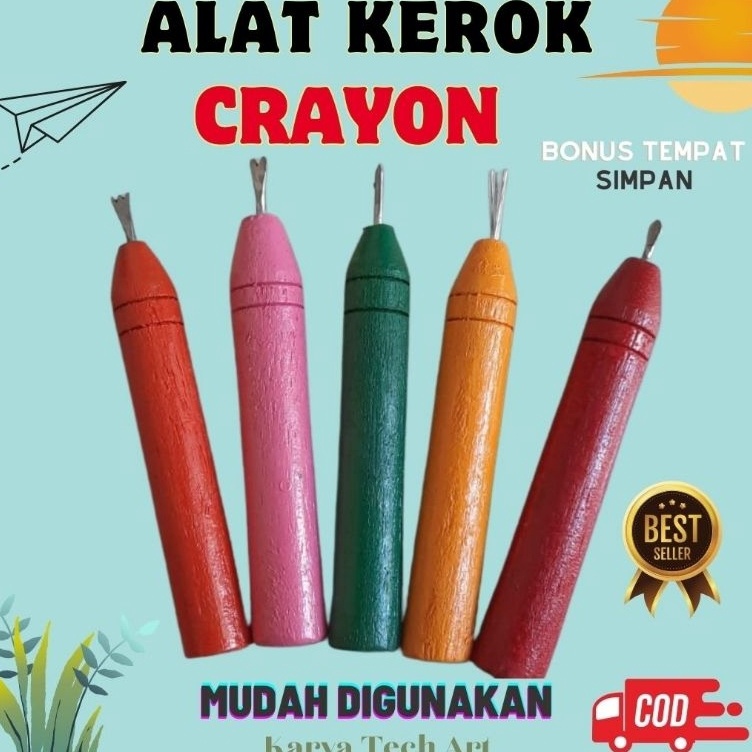 

Alat kerik gores kerok gambar Bonus box tempat untuk simpan Gagang kayu ART E9K3