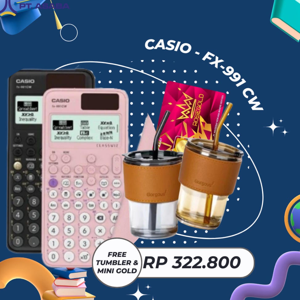 

Casio ClassWiz Model Scientific Calculator FX991CW casio model terbaru ART Y4D5