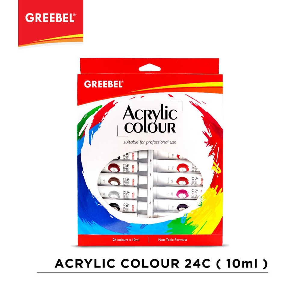

GREEBEL Cat Akrilik Acrylic Colour Acrylic Paint 1ml 24pcsbox ART X3E3