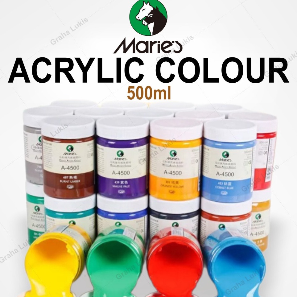 

Maries Acrylic Paint 5ml Cat Maries Akrilik 5 ml ART F4T9