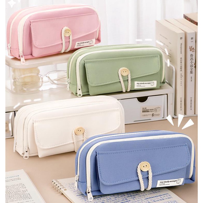 

Large Capacity Kawaii Pencil Cases flip Pencil Bag Pouch Holder Box for Girls Office Student Stationery Organizer School Supplies ART D9B8