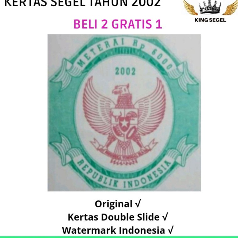 

KERTAS SEGEL TAHUN 22 DOUBLE SLIDE ASLI BELI 2 GRATIS 1 ART Q8C5