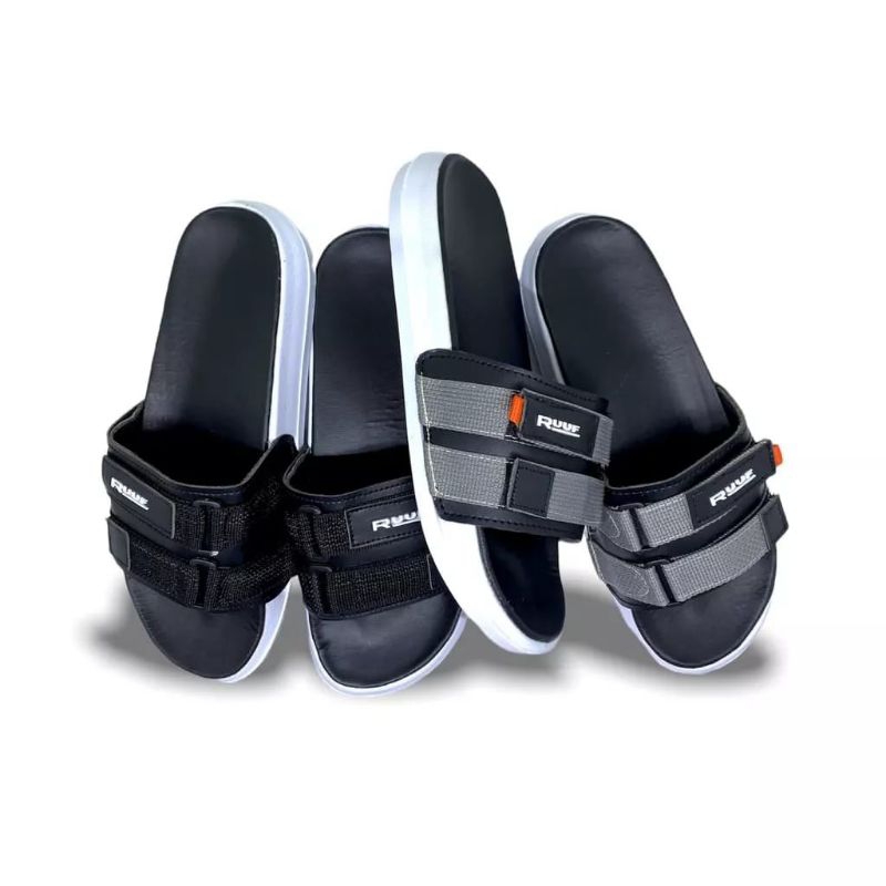 Sandal Slop Putih Hitam Sandal Slop Distro Sandal Slop Kekinian