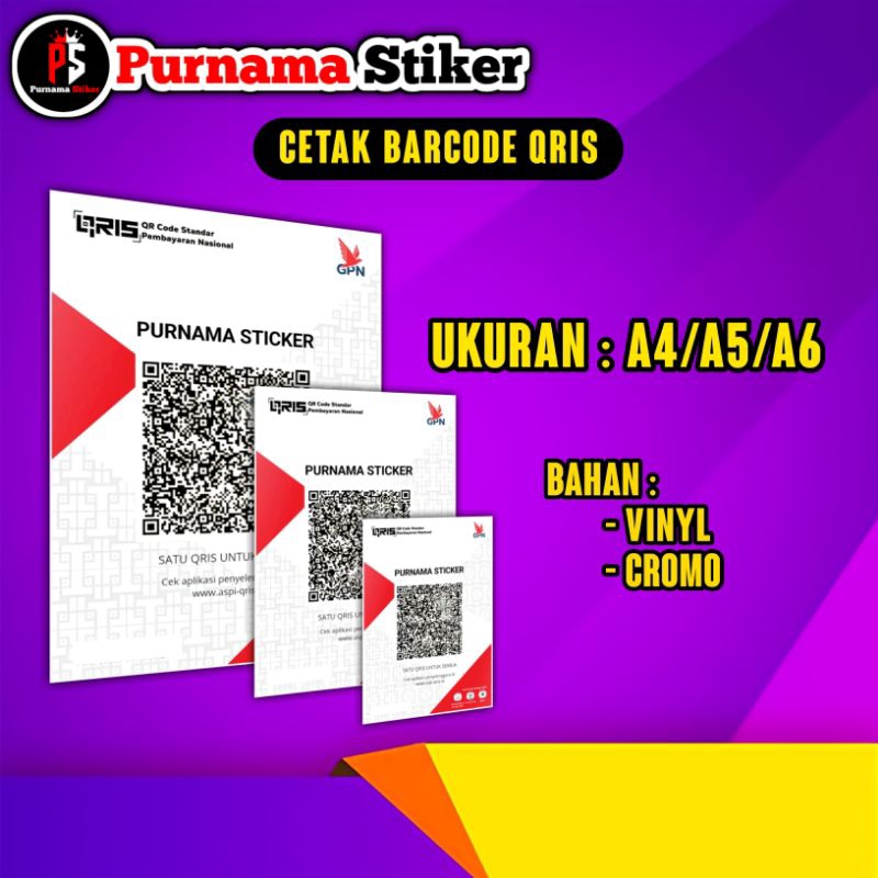 

cetak barcode Qris
