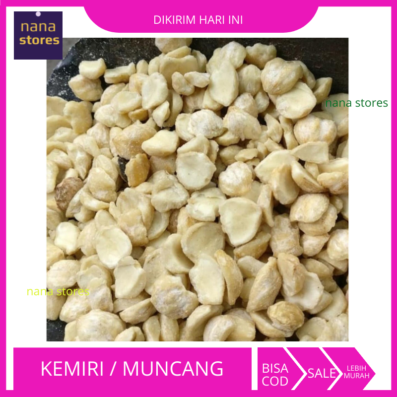 

Kemiri Pecah, Muncang Super, Kemiri Menir Pecah Berat 500g