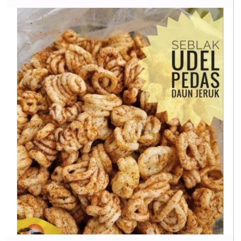 

Krupuk Seblak Udel pedas daun jeruk