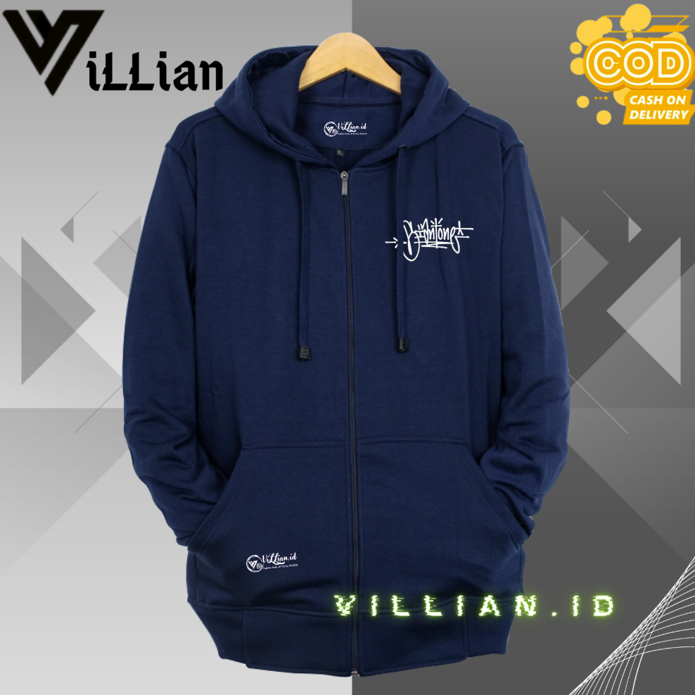 jaket pria hoodie terbaru 2024 keren gaya resleting distro sweater zipper cowok original