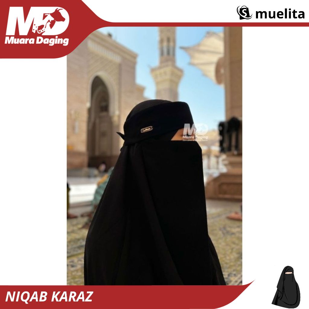 NIQAB PONI & BANDANA KARAZ (HARD PAD) ORIGINAL SAUDI ARABIA