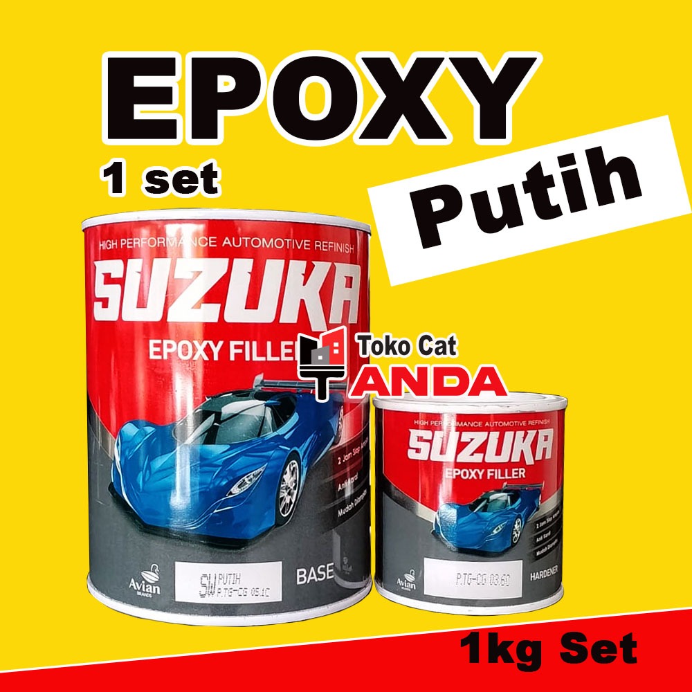 Epoxy Putih 1kg Suzuka - Cat dasar Putih Suzuka - Epoksi Putih