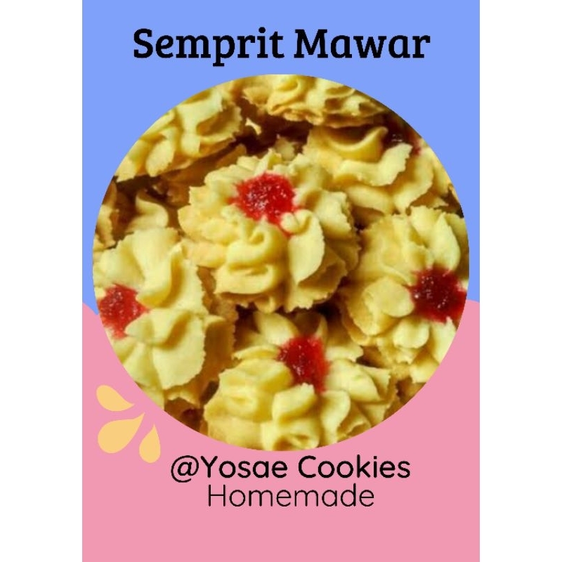 

Kue Kering Semprit Mawar Premium Enak Murah 250 gr