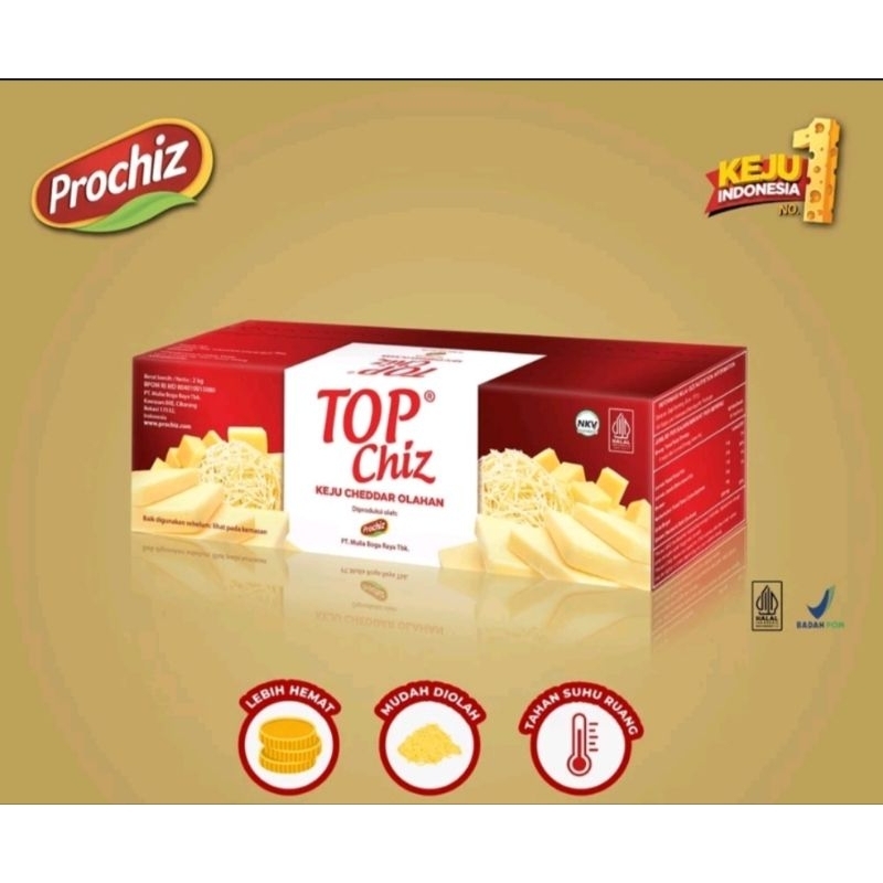 

Keju Top Chiz Kemasan repack +-200gr