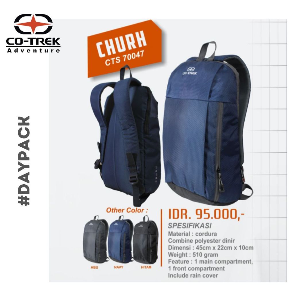 Co-trek Church 10L tas ransel cotrek tas sepedaan co trek original