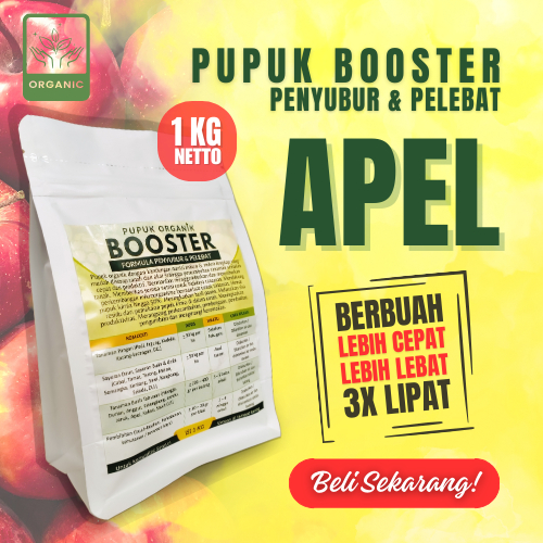 1Kg Pupuk Padat Booster Apel Perangsang Pelebat Buah Apel Penyubur Penumbuh Apel Cepat Berbuah Lebat