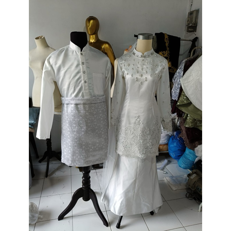 gaun penganti muslimah malaysia melayu wedding dress muslimah