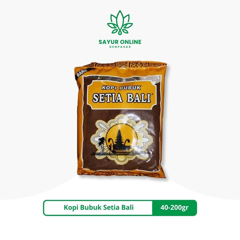 

Kopi Bubuk Setia Bali 40-200gr - Sayur Online Denpasar