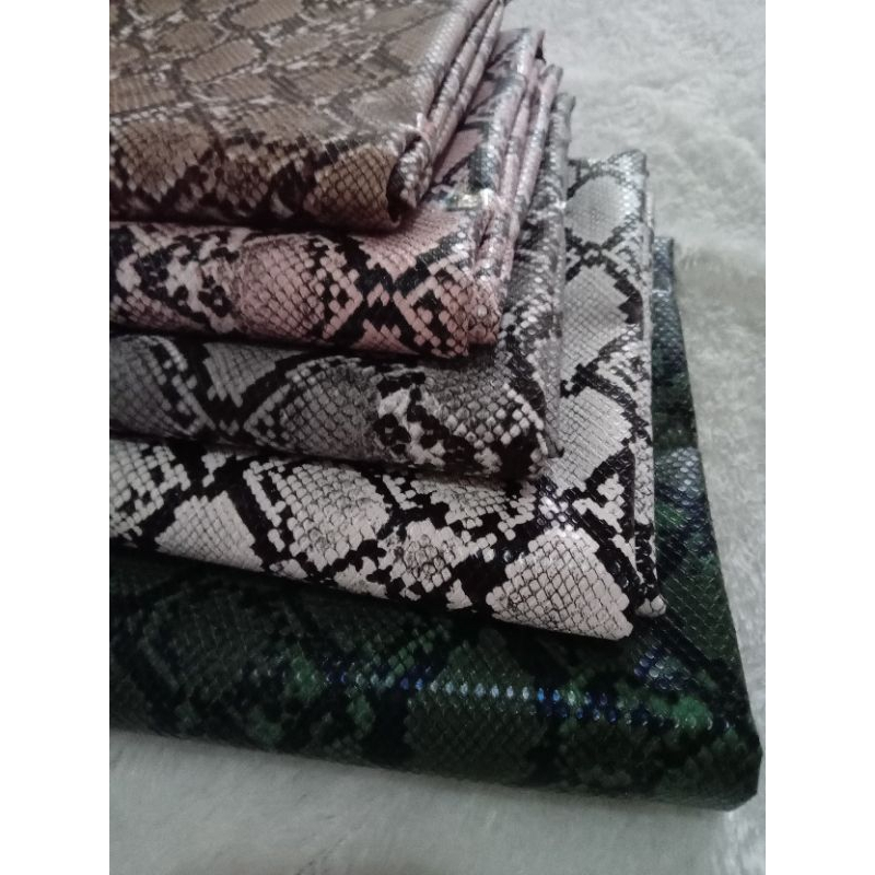 KULIT SINTETIS MOTIF ULAR/KULIT SINTETIS MOTIF REPTIL/KULIT SINTETIS MOTIF SISIK NAGA/KULIT SINTETIS