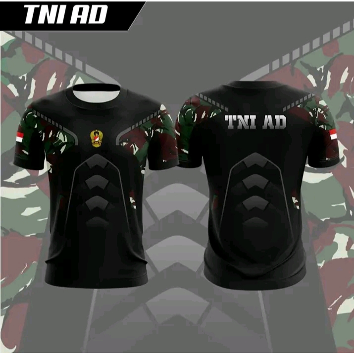 Kaos Jersey TNI AD Full Printing Kece