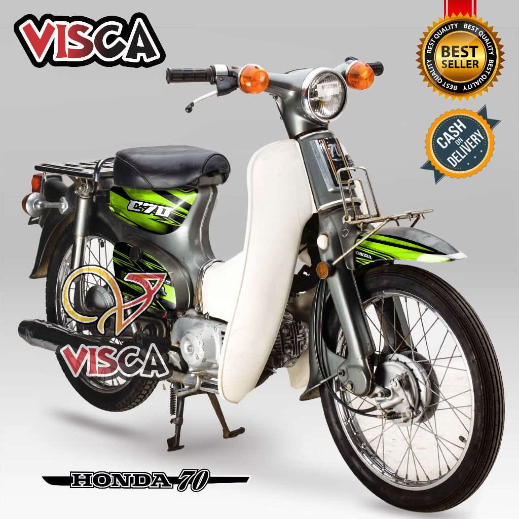 Stiker Striping Honda C70 Variasi Stiker C70 RACING