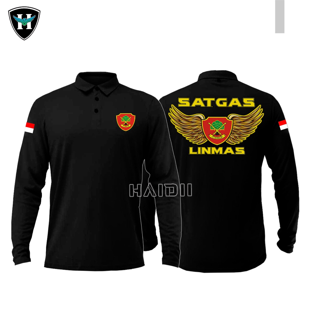 Kaos Polo Linmas / Satgas Linmas / Tangan Pendek / Tangan Panjang