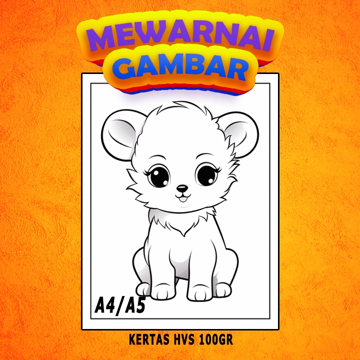 

Media Belajar Mewarnai Gambar Binatang Seri 14 Untuk Anak Harga Per-lembar