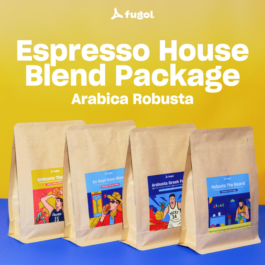 

Biji Kopi Espresso House Blend Package Arabica Robusta Beans