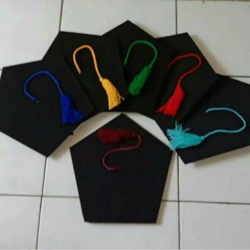 Topi toga/Topi sarjana/Topi wisuda/Topi toga PAUD/TK/SD/SMP/SMA READY STOK