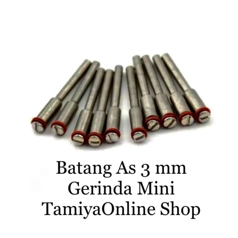 Batang As Mata Gerinda Potong Mini 3 mm Gerinda Mini