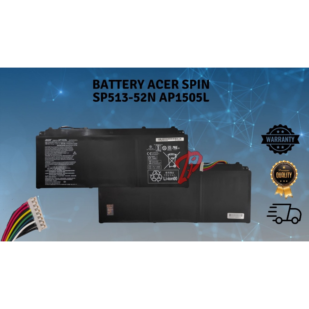 Baterai Acer Spin 5 SP513 SP513-52N SP513-52NP AP1503K AP15O5L AP1505L