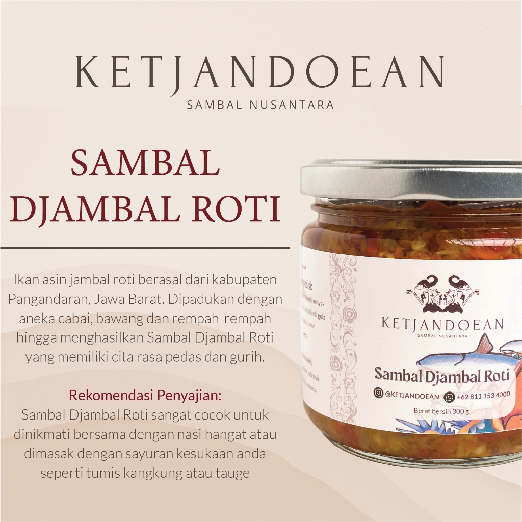 

Sambal Jambal Roti Ketjandoean - 100% Sambal Rumahan - Tanpa Pengawet