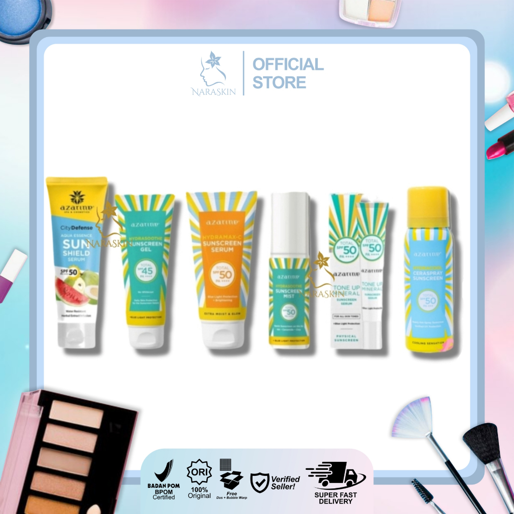 Azarine Sunscreen Series - Gel SPF 45 | Ceraspray SPF 50 | Serum SPF 50 | Mist SPF50 | Sun Shield SP
