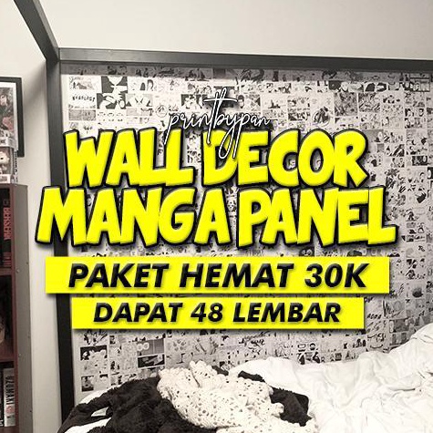 ART H37Q 3K Poster Dinding Anime Manga Wall Decor Panel  Sticker Hiasan Dinding Wallpaper Kamar  Bla
