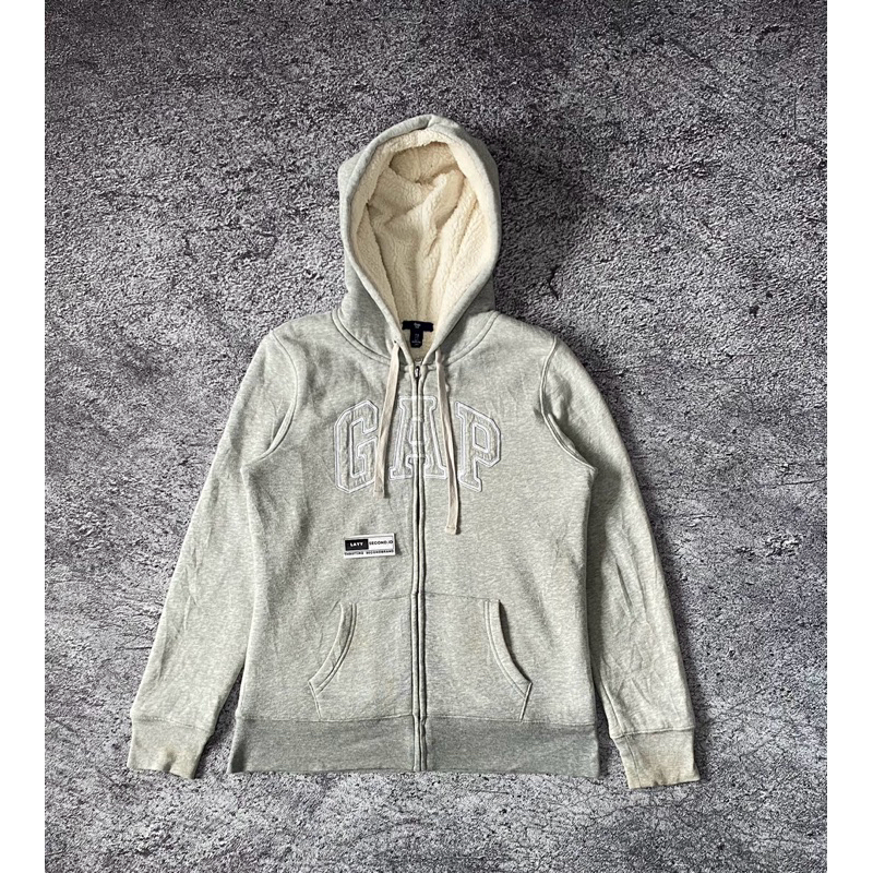 Hoodie Zipper GAP serpa dalam