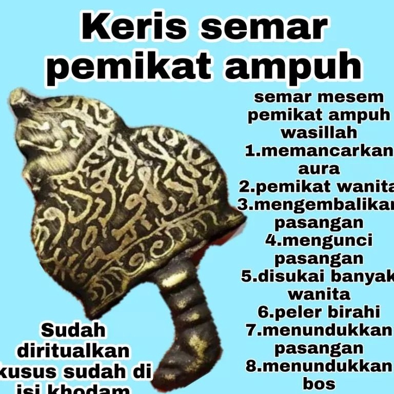 ART M38Y Keris semar mesem 1 ori asli