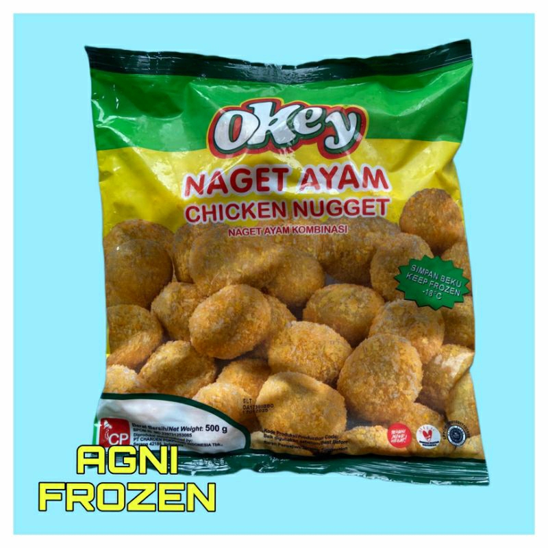 

Okey Nugget Ayam 500 Gram Chicken Naget Kombinasi