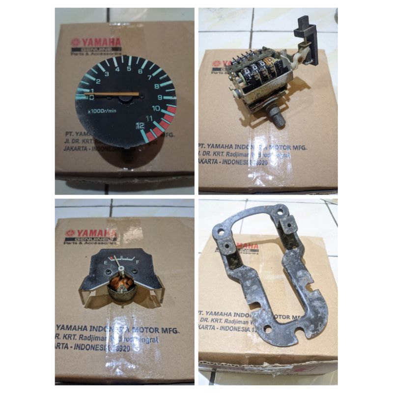 mesin km rpm amper bensin breket speedometer rx king master original