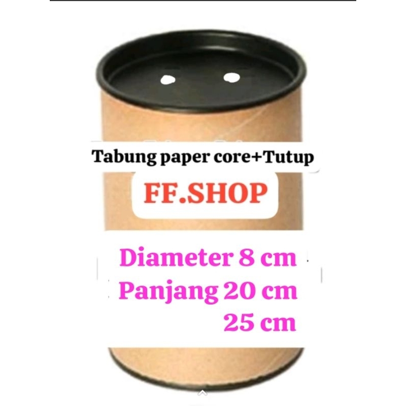 

Tabung Packing Dm 8 x 20 cm,25 cm + Ttp/Tube Paper Core/selongsong (sudah termasuk tutup)