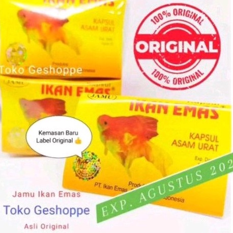

DISKON Jamu Asam urat pegal linu cap Ikan emas