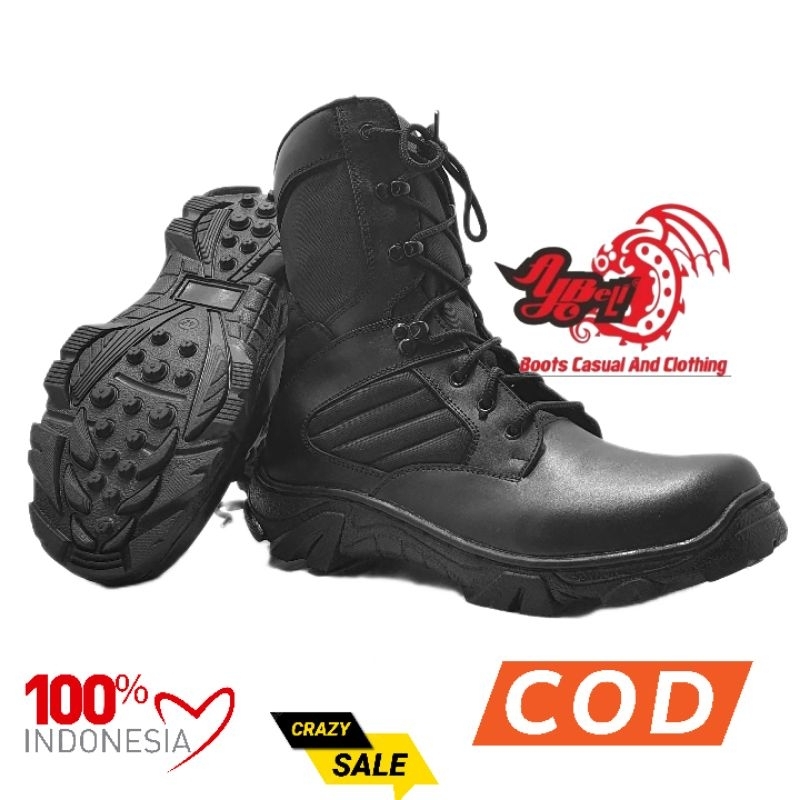 Sepatu PDL MODEL DELTA BAHAN KULIT SAPI ASLI