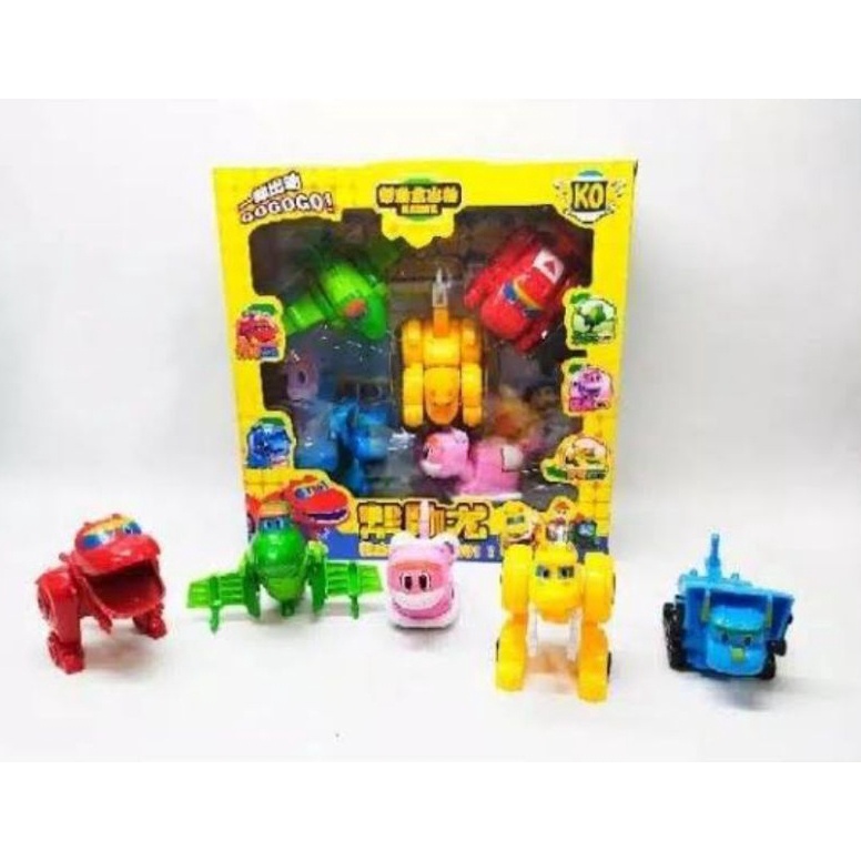 ART O99C MAINAN GOGO DINO OKOK 5PC 1SET  MAINAN VIRAL TERBARU