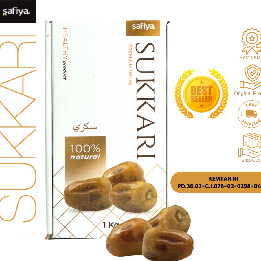 

Free Ongkir Kurma Sukari 1 Kg Premium Kurma Sukkari Authentic Safiya Food