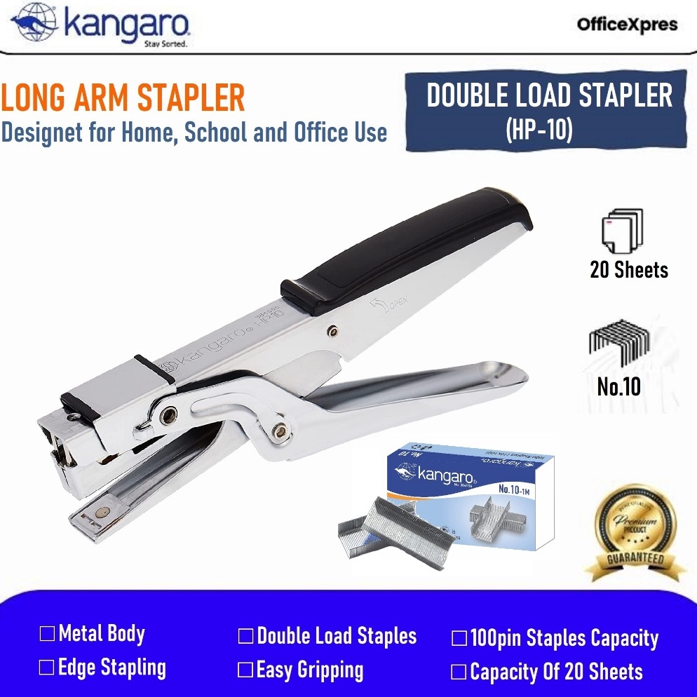 

Long Arm Stapler HP1 Stapler Jilid HP 1 Stapler Buaya HP1 Kangaro Stapler Standar HP1 Double Load Stapler No1 Hekter Jilid No1 ART J7L8