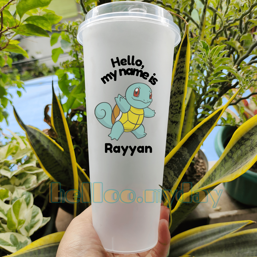 TUMBLER ANAK // POKEMON // TUMBLER PLASTIK // STIKER // GELAS PLASTIK // GELAS CUSTOM