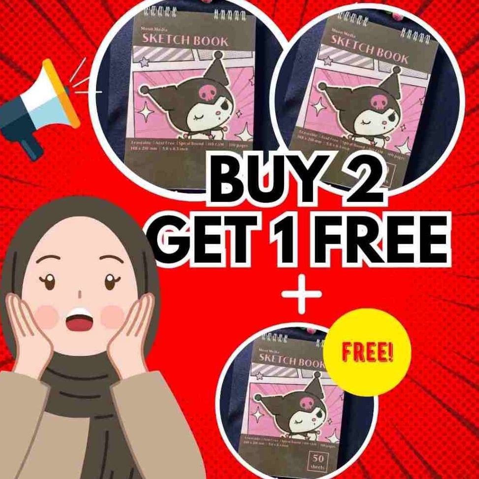

MOON MEDIA SKETCH BOOK A5 buku gambar tebal A5 16GSM kUROMI keroppi pompompurin SANRIO NARUTO ONEPIECE VAN GOGH CINNAMOROLL LOTSO ROBLOX MINECRAFT ART H6N3