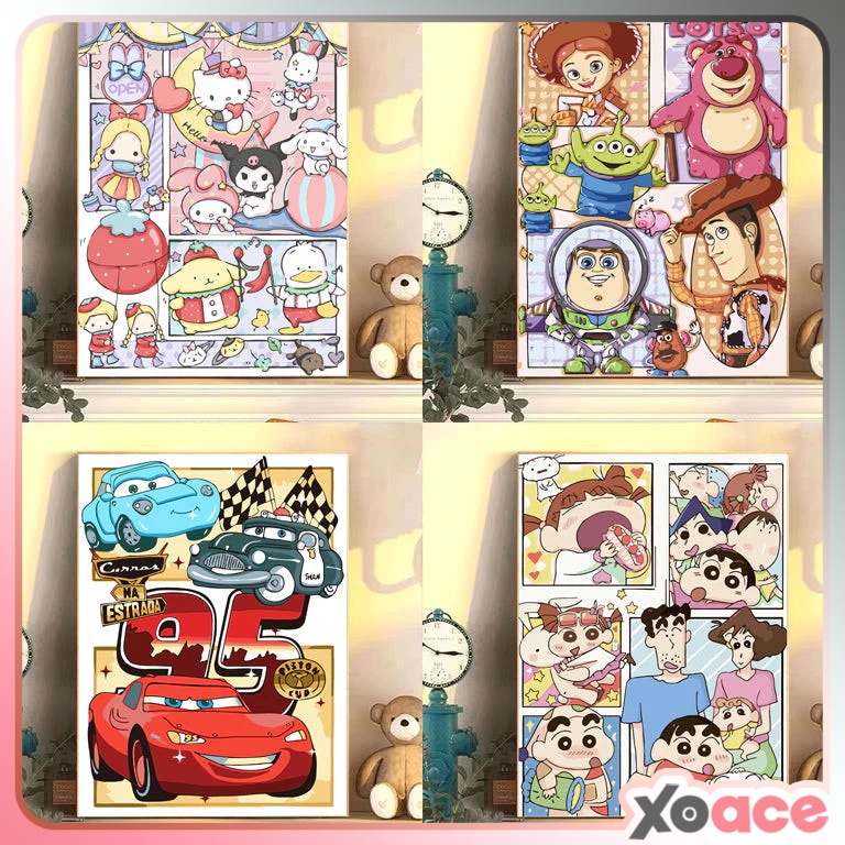 

DIY Paint By Number Painting By Numbers Kit Digital Oil Painting Canvas Lukisan 3 x 4 Karakter ART V4V9