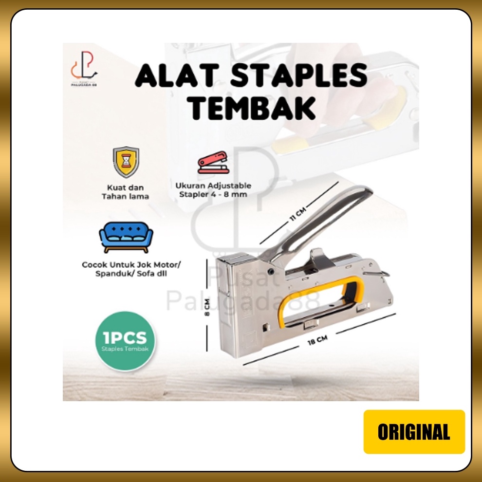 

Staples Tembak Jok Motor Kayu Staple Gun Tacker Jok Motor Steples Stepler Tembak Kuat Universal ART I3B8